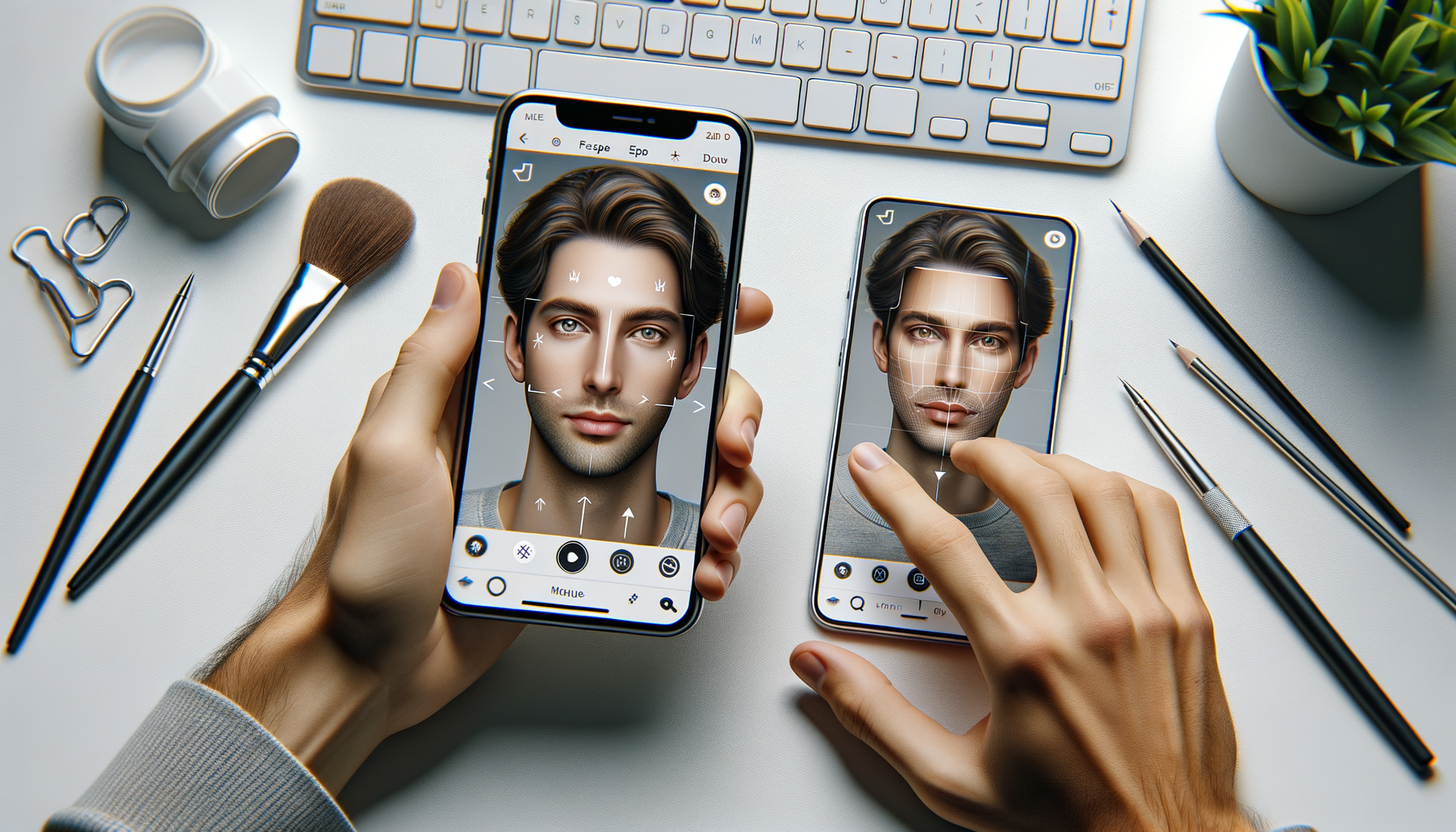 Face swap editor interface